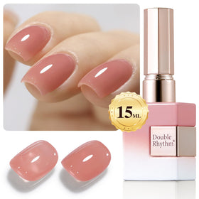 Vernis gel Double Rhythm 15ml Baby Nude Pink vue de face