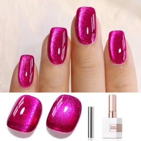 Vernis gel Double Rhythm 15ML Cat Eye couleur Pitaya Purple