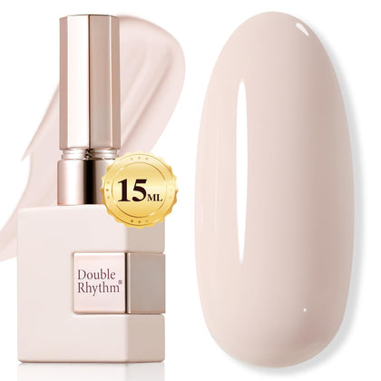 Vernis gel Double Rhythm 15ML couleur beige rose, vue de face