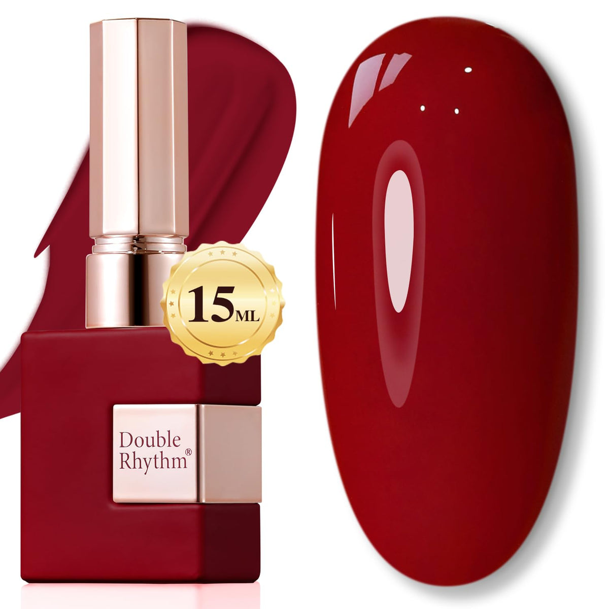 Vernis Gel Double Rhythm 15ML couleur cerise devant