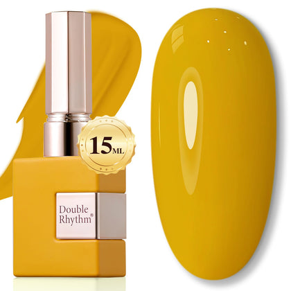 Vernis gel Double Rhythm 15ml couleur jaune face avant