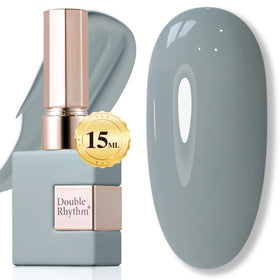 Vernis gel Double Rhythm 15ML couleur Milky Gray vue avant