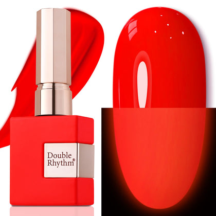 Vernis gel Double Rhythm 15ML couleur neon rouge face avant