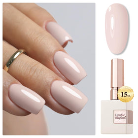 Vernis gel Double Rhythm 15ML couleur nude rose crème vue de face