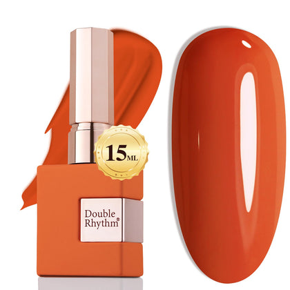 Vernis gel Double Rhythm 15ml couleur orange citrouille vue de face
