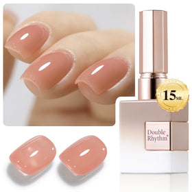 Vernis gel Double Rhythm 15ml couleur pêche orange vue de face