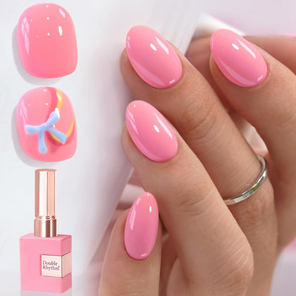 Vernis gel Double Rhythm 15ml couleur pêche rose vue de face