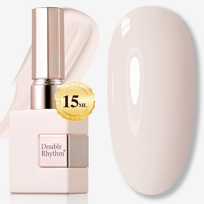 Vernis gel Double Rhythm 15ML couleur rose transparent vue de face
