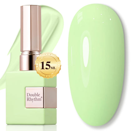 Vernis gel Double Rhythm 15ML couleur verte avant de l'ouvrir