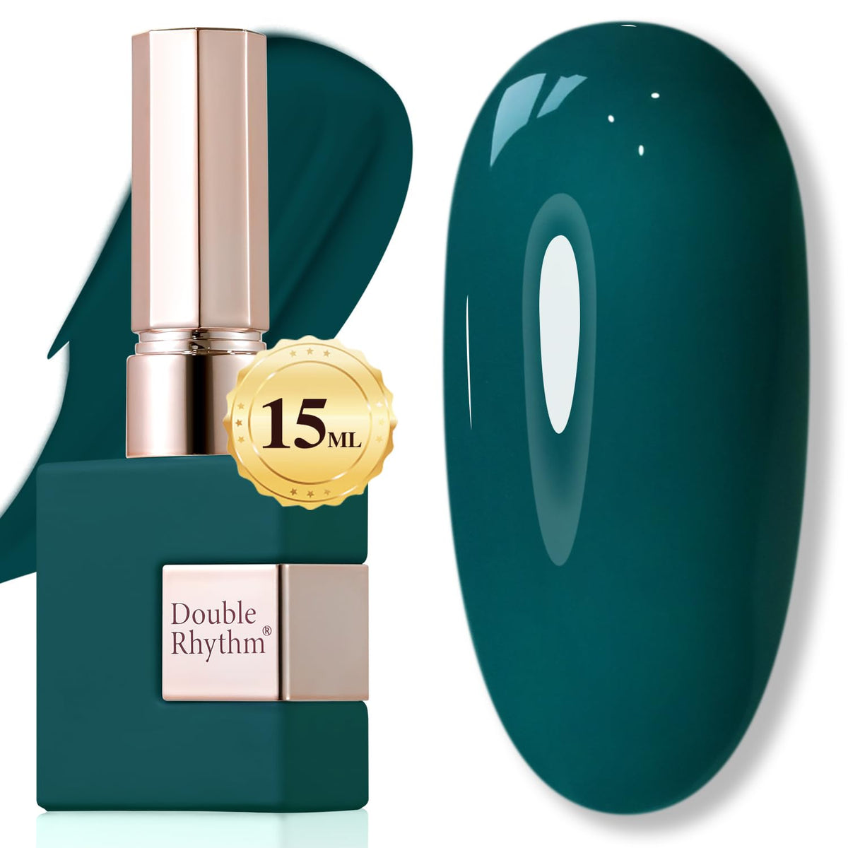 Vernis Gel Double Rhythm 15ML couleur verte vue de face