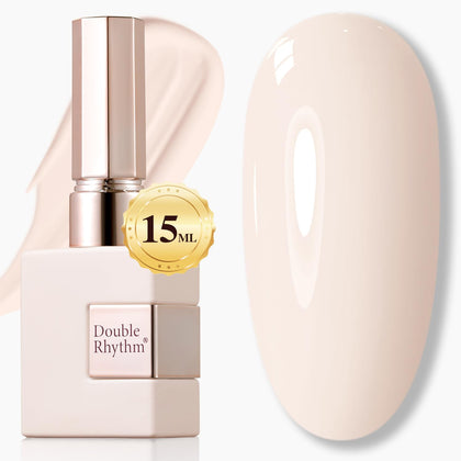 Vernis gel Double Rhythm 15ml Crème Blanche A1480 vue avant