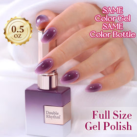 Vernis gel Double Rhythm 15ml exposé avec d'autres produits de manucure
