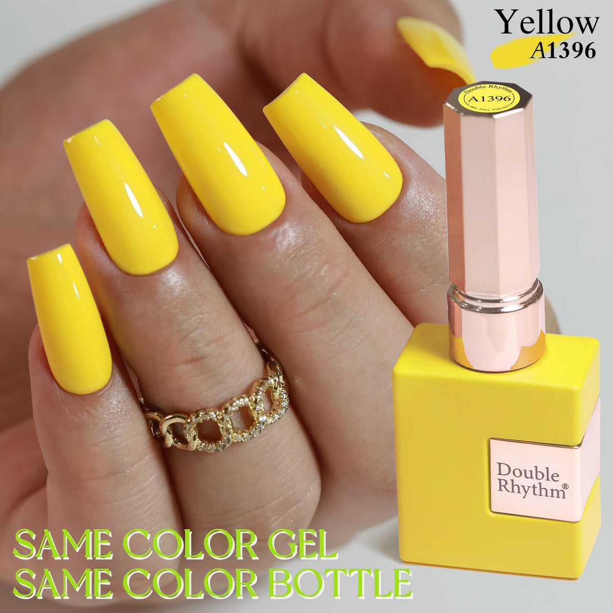 Vernis gel Double Rhythm 15ML Jaune A1396 packaging
