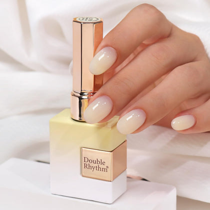 Vernis gel Double Rhythm 15ml Milky Beige, bouteille vue de face