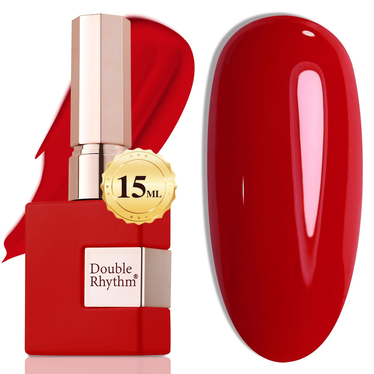 Vernis gel Double Rhythm 15ML modèle Brick Red vue avant