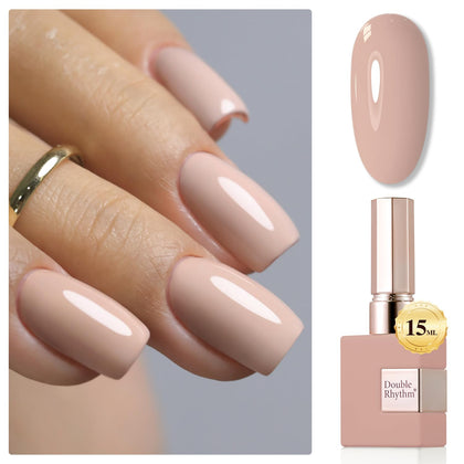 Vernis gel Double Rhythm 15ML Nude-A1333 vue de face