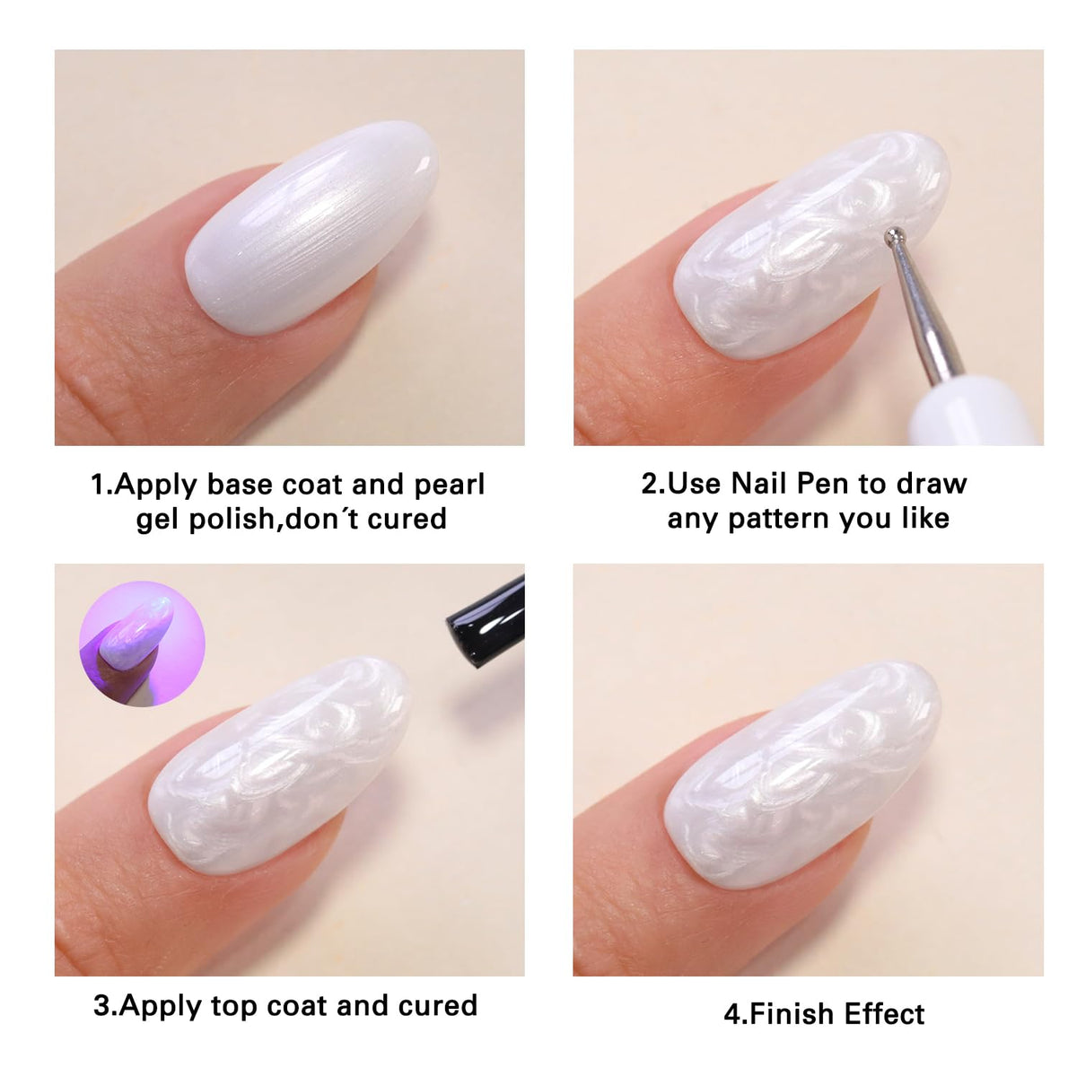 Vernis gel Double Rhythm 15ml Pearl Nude dans sa boîte