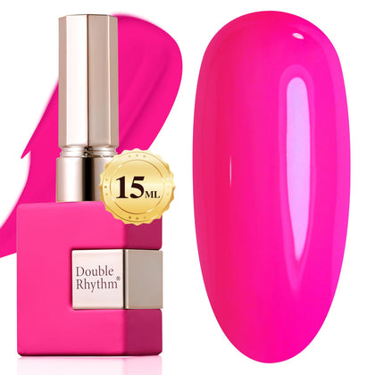 Vernis Gel Double Rhythm 15ML rose foncé vue de face