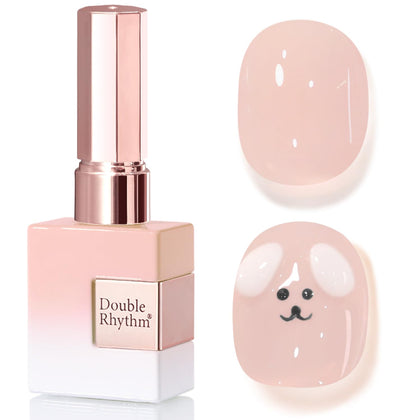 Vernis gel Double Rhythm 15ml Rose Nude vue avant