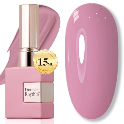 Vernis gel Double Rhythm 15ML rose pâle vue avant