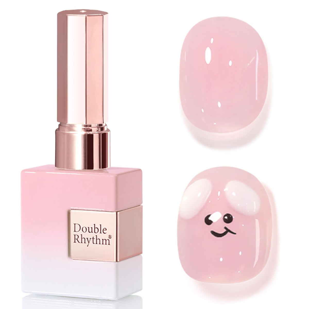 Vernis gel Double Rhythm 15ml rose pastel bouteille avant