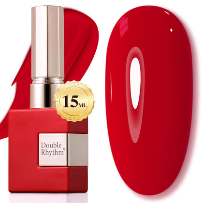 Vernis gel Double Rhythm 15ML Rouge Corail A1451 vue de face