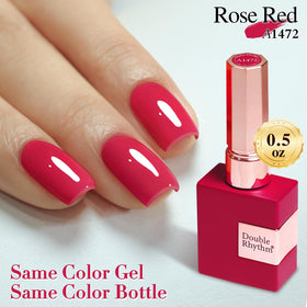 Vernis gel Double Rhythm 15ml Rouge Rose, couleur éclatante sur les ongles