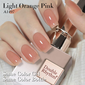 Vernis gel Double Rhythm 15ml sur une table avec accessoires de manucure