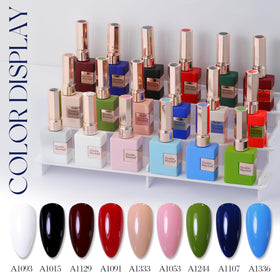Vernis gel Double Rhythm 15ml vert A1244 sur un fond neutre