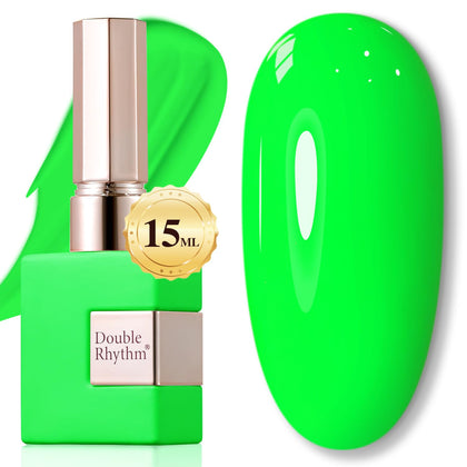 Vernis gel Double Rhythm 15ML vert éclatant vue de face