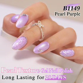 Vernis gel Double Rhythm 15ML violet perle avec étiquette