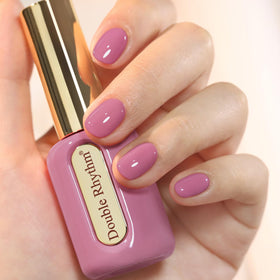 Vernis gel Double Rhythm Milky Purple 15ml avec flacon doré