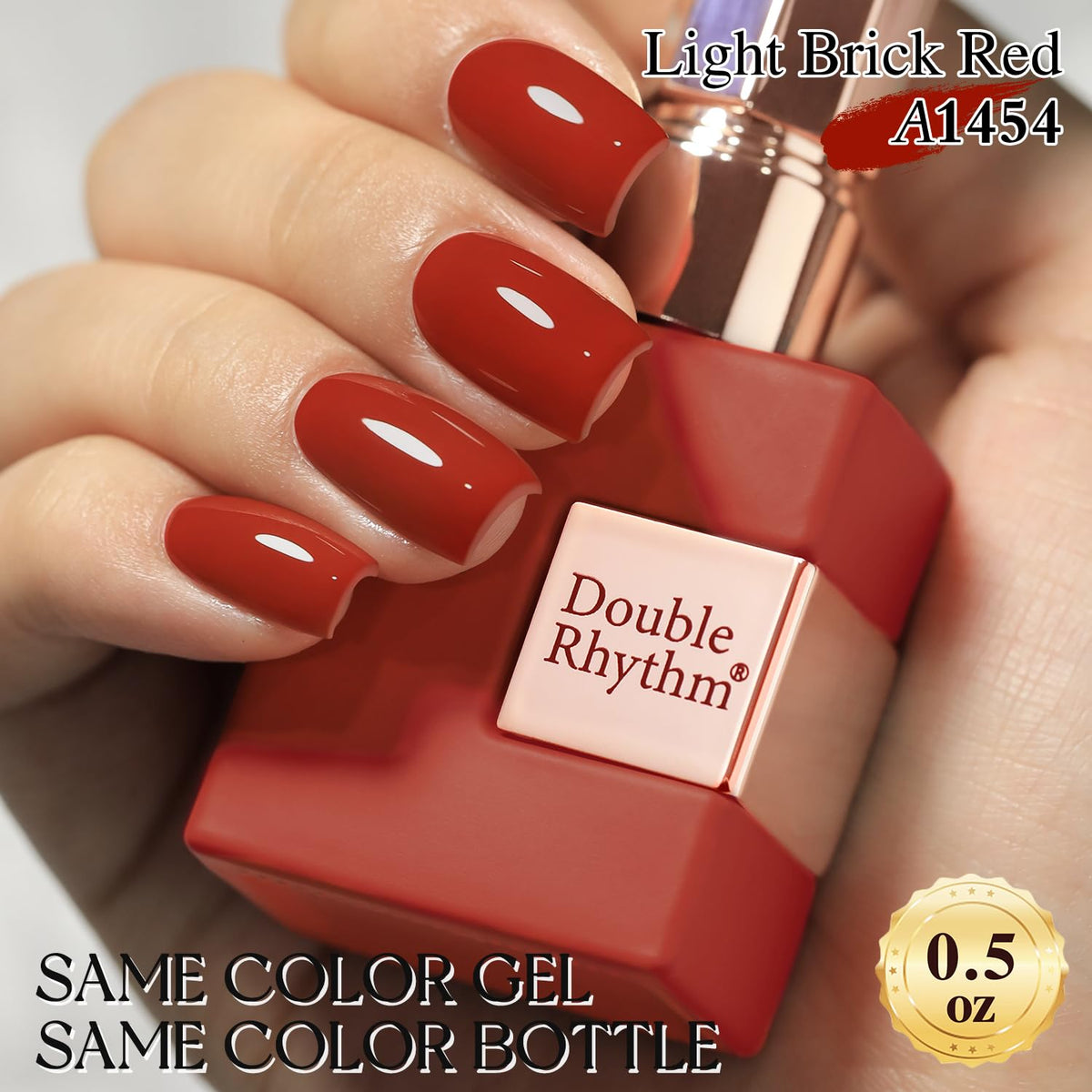 Vernis gel Double Rhythm sur un fond coloré