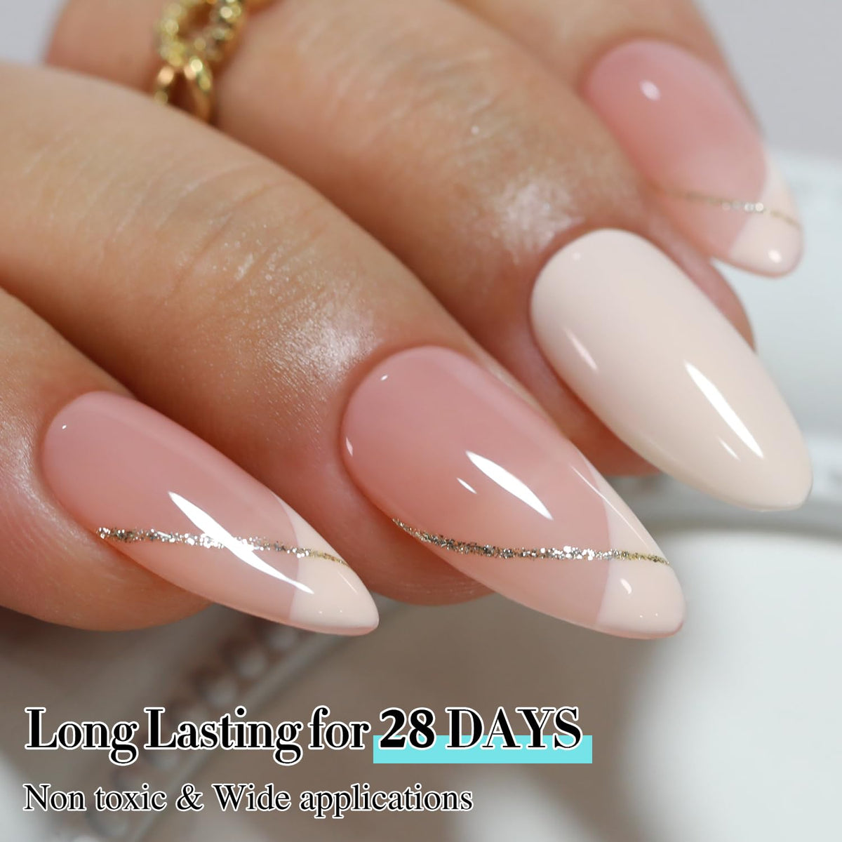 Vernis gel Double Rhythm sur une table de manucure