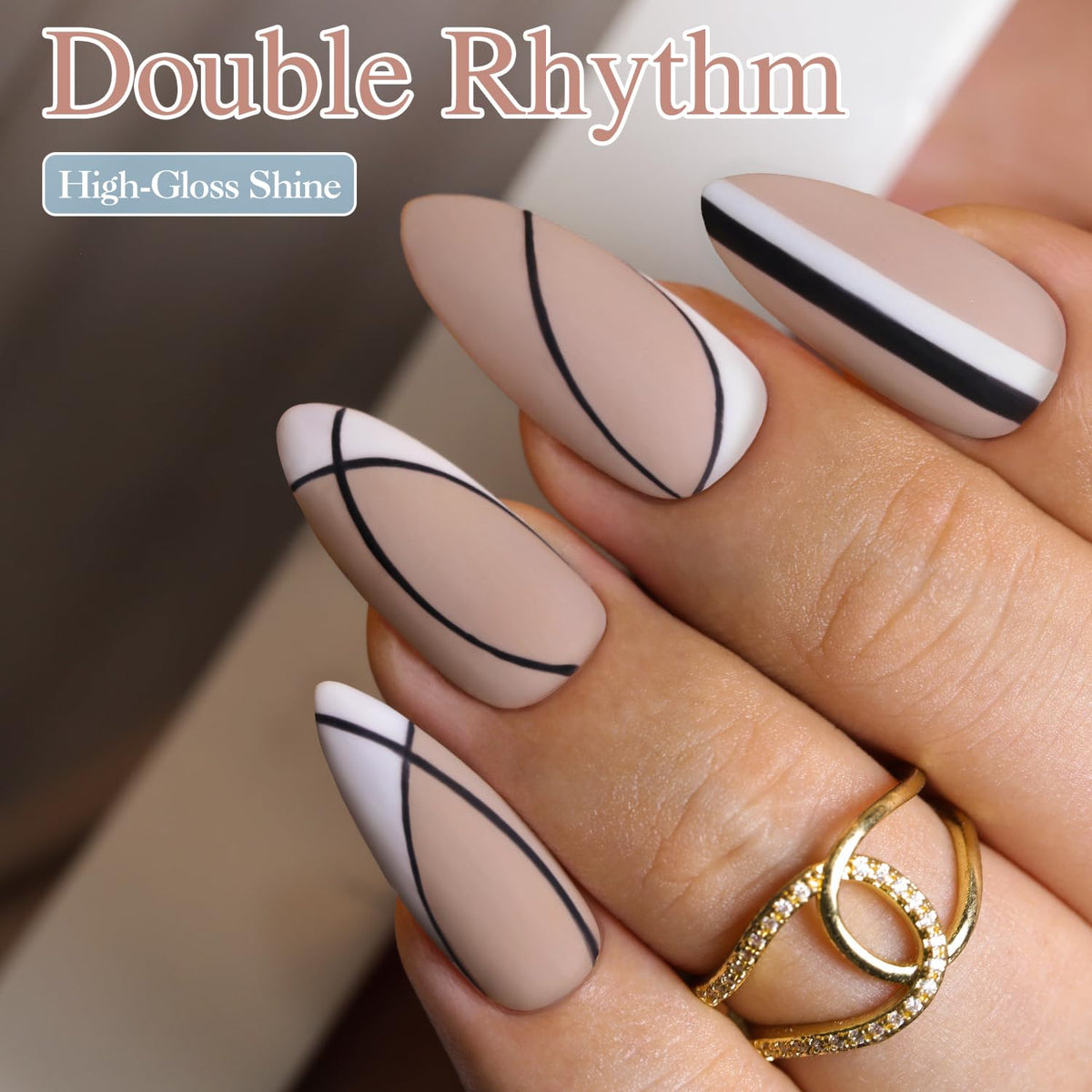 Vernis gel Double Rhythm sur une table de manucure