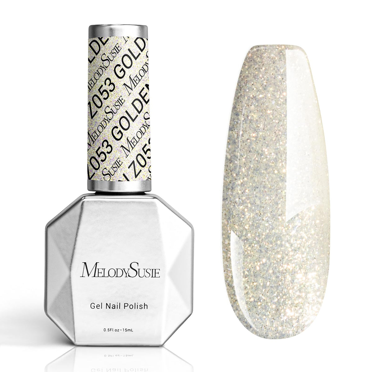 Vernis Gel Éclatant Blanc MelodySusie 15ml vue avant