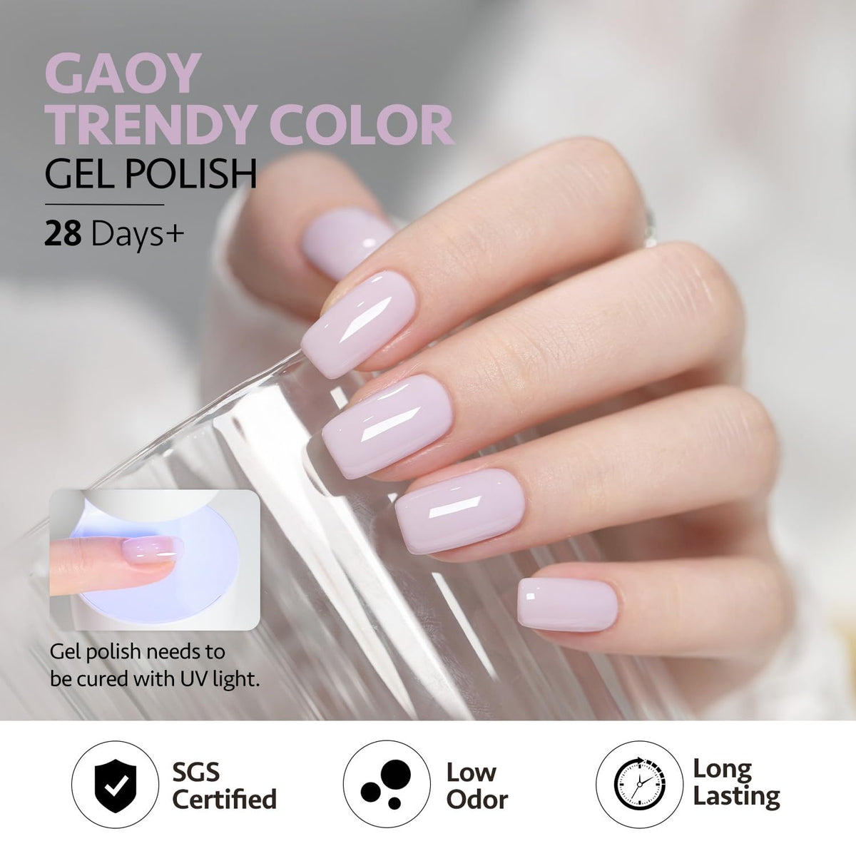 Vernis gel GAOY avec finition brillante et mat