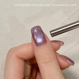 Vernis gel GAOY Cat Eye Violet avec effet holographique