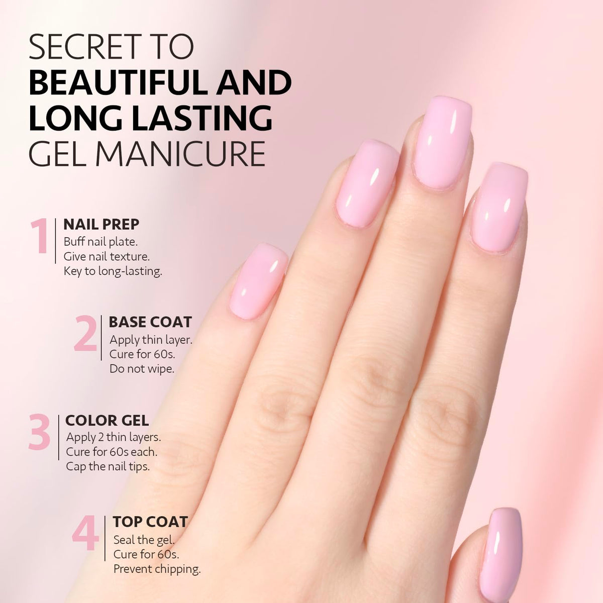 Vernis gel GAOY sous lampe UV LED