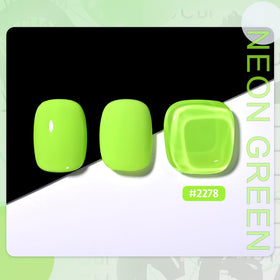 Vernis gel GAOY vert néon avec brosse applicatrice