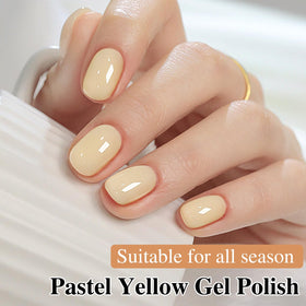 Vernis gel jaune A1625 avec pinceau d'application