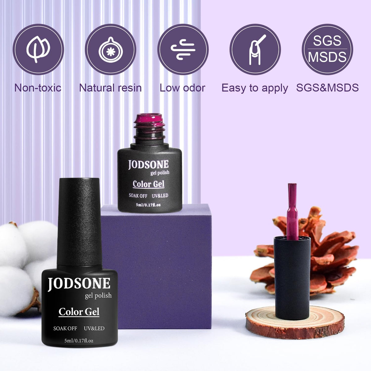 Vernis gel JODSONE dans des teintes claires et foncées