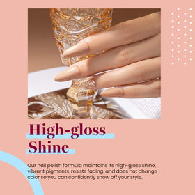 Vernis gel Kim Nude 15ML sur une table avec accessoires