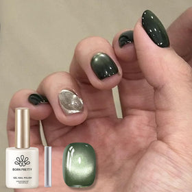 Vernis gel magnétique Born Pretty 15ml émeraude foncé vue de face
