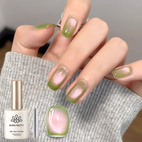 Vernis gel magnétique Born Pretty 15ml en vert guava, vue de face