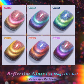 Vernis gel magnétique Born Pretty avec effet 9D et paillettes