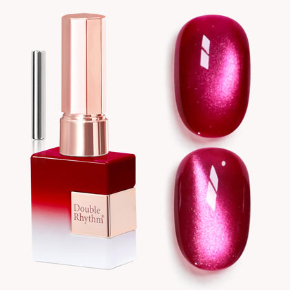 Vernis gel magnétique Double Rhythm couleur cerise rose 15ML