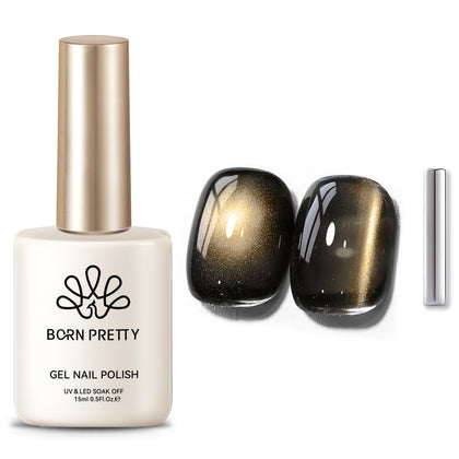 Vernis Gel Magnétique Marron 15ml de Born Pretty, vue avant