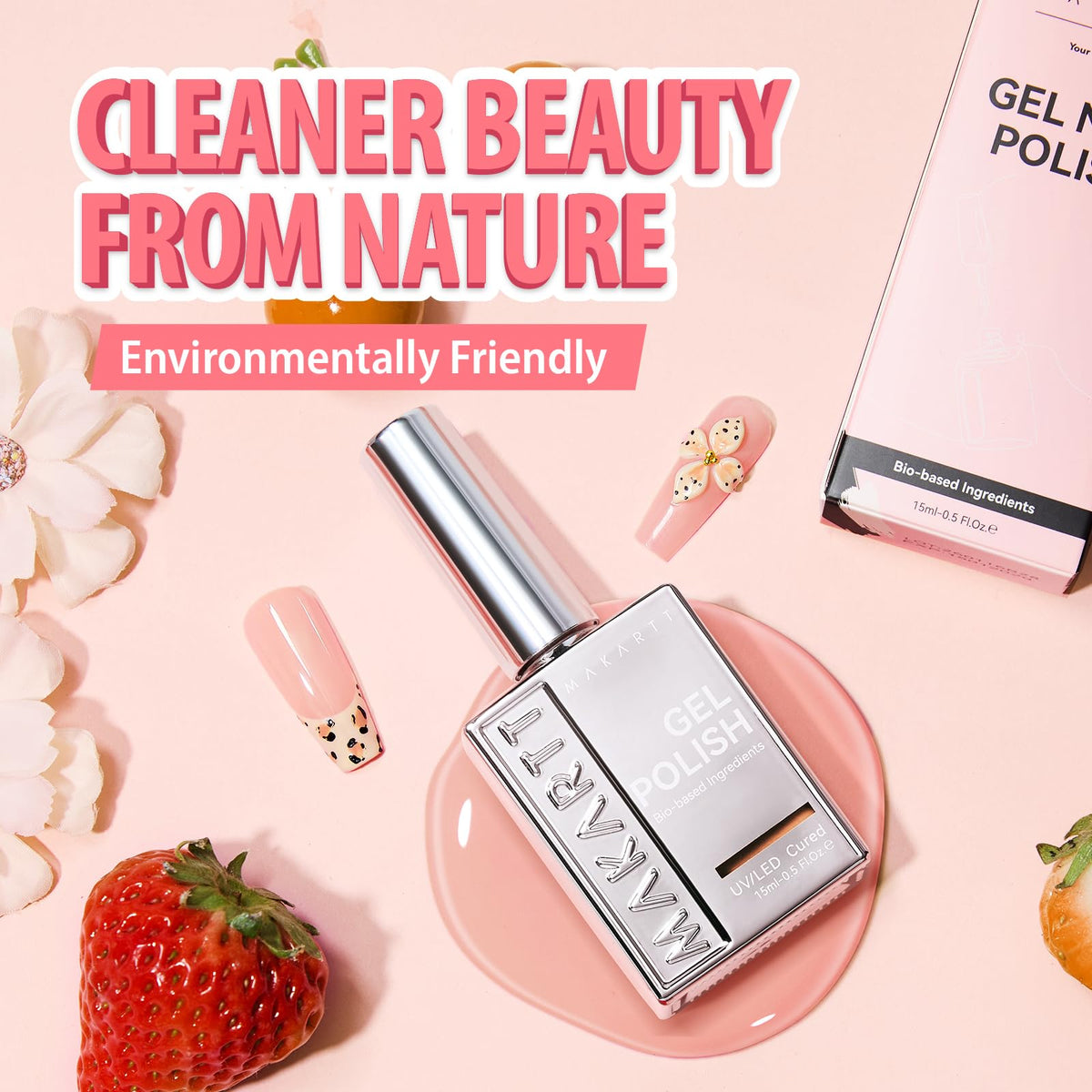 Vernis gel Makartt en application sur plusieurs ongles