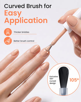 Vernis gel Makartt nude avec étiquette visible